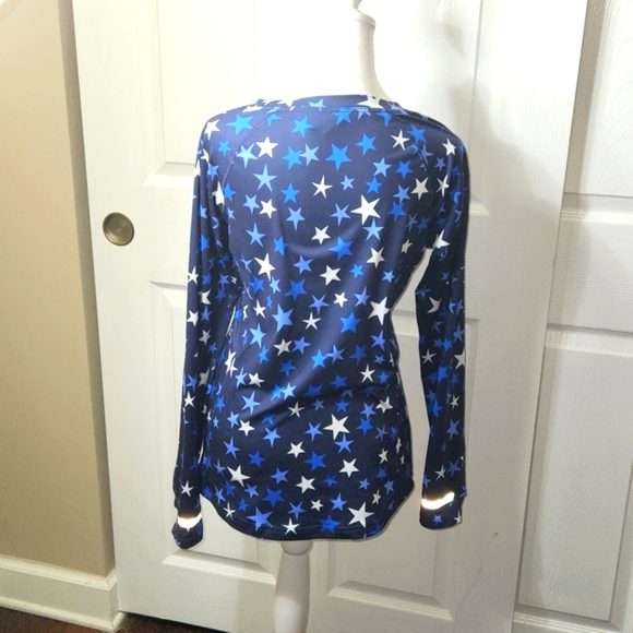 NEW BALANCE & J.CREW WOMENS ATHLETIC LONG SLEEVES SHIRT SIZE S REFLECTIVE STRIPE - Picture 5 of 7